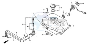 SFX50SMM drawing FUEL TANK