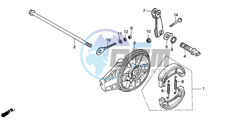 REAR BRAKE PANEL