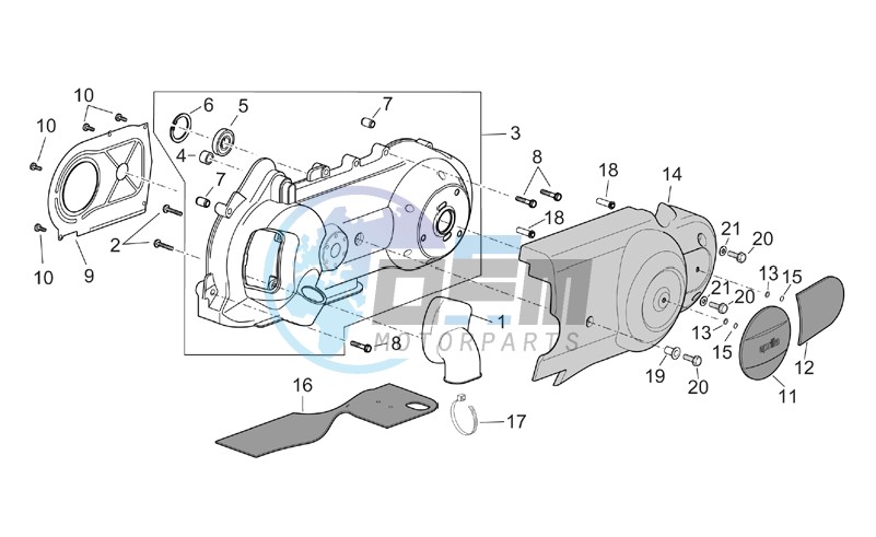 Variator cover