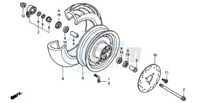 SRX90 50 drawing FRONT WHEEL