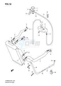 VL800 (E2) VOLUSIA drawing RADIATOR HOSE