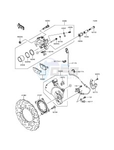 Z800 ABS ZR800DDS UF (UK FA) XX (EU ME A(FRICA) drawing Rear Brake