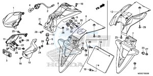 NC700SDD NC700S Dual Cluth ABS 2ED drawing TAILLIGHT