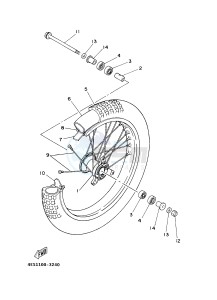 YZ85LW (1SNA 1SNC 1SPA 1SPC) drawing FRONT WHEEL