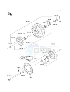 VN 800 E [VULCAN 800 DRIFTER] (E6F) E6F drawing REAR WHEEL_CHAIN