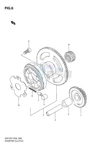 GN125 (E2) drawing STARTER CLUTCH