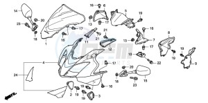 VFR800A drawing UPPER COWL