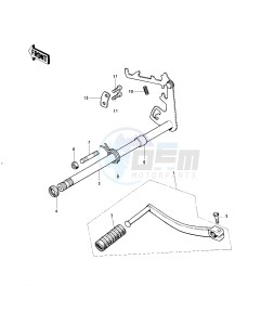 KE 125 A [KE125] (A3-A6) [KE125] drawing GEAR CHANGE MECHANISM -- 76-79- -