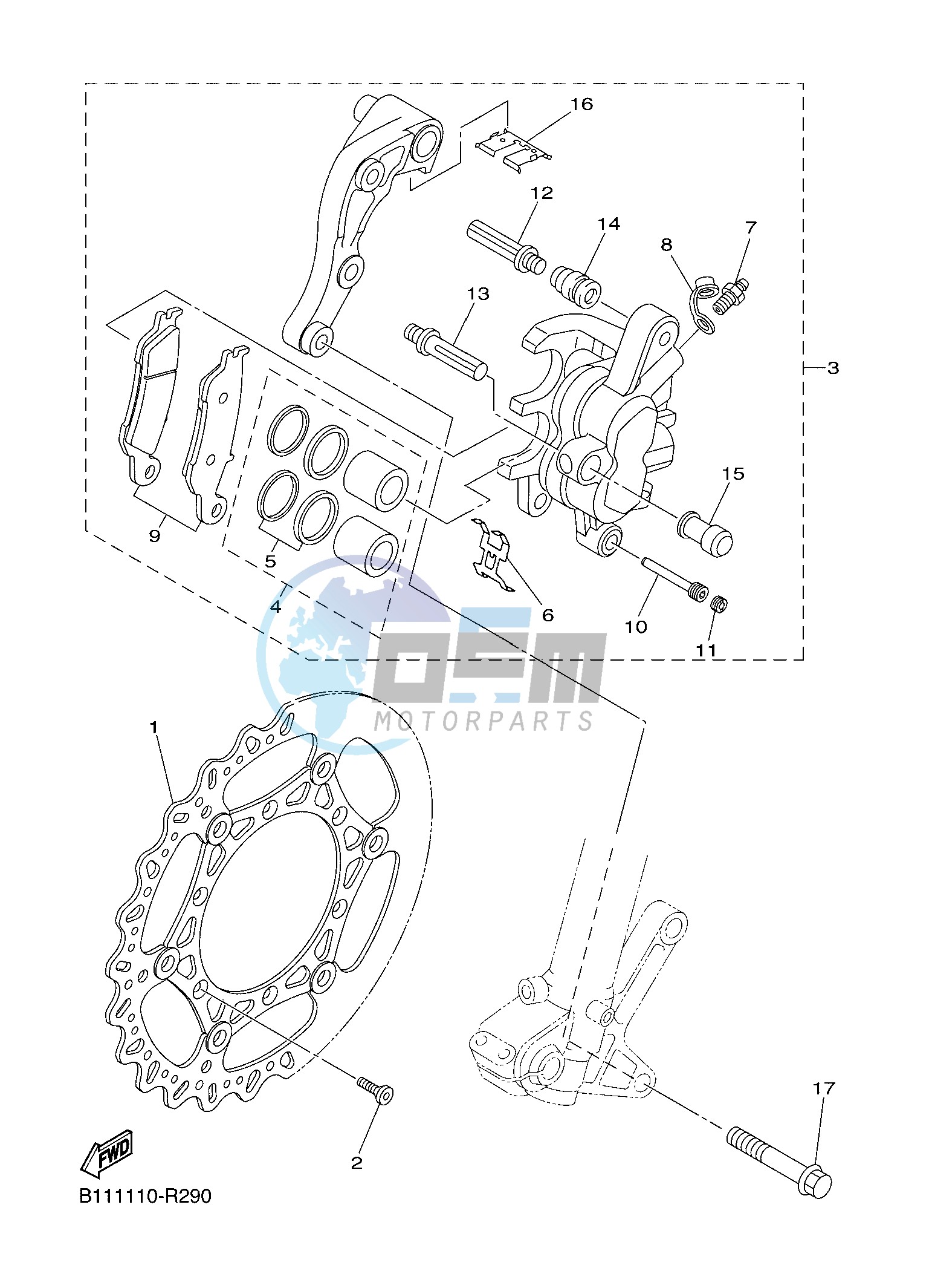 FRONT BRAKE CALIPER