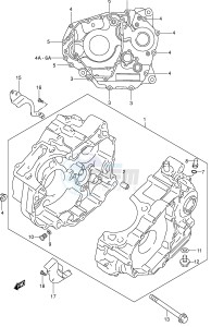 DR-Z250 (E3-E28) drawing CRANKCASE