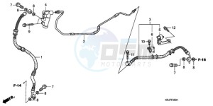 FES1259 France - (F / CMF 2F) drawing REAR BRAKE PIPE (FES125)(FES150)