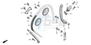 CBR600RR drawing CAM CHAIN/TENSIONER