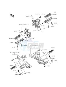 ZZR1400 ABS ZX1400FFF FR GB XX (EU ME A(FRICA) drawing Footrests