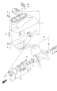 DF 9.9B drawing Gear Case