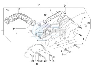 Beverly 250 ie Sport e3 drawing Air filter