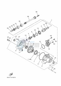 YFM700FWB KODIAK 700 (B6KN) drawing FRONT DIFFERENTIAL