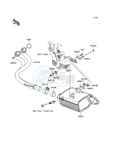 ER-6f EX650C9F GB XX (EU ME A(FRICA) drawing Muffler(s)