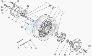 California 1100 EV PI Cat. Alum./Tit. PI Cat. drawing Rear wheel