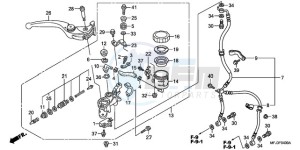 CBR600RR9 France - (F / CMF SPC) drawing FR. BRAKE MASTER CYLINDER (CBR600RR)