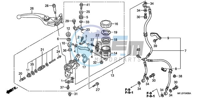 FR. BRAKE MASTER CYLINDER (CBR600RR)