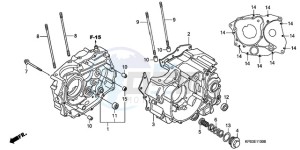 CRF230F9 Europe Direct - (ED / CMF) drawing CRANKCASE