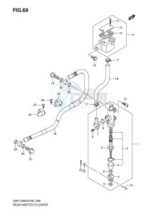 GSF1200 (E2) Bandit drawing REAR MASTER CYLINDER (GSF1200K6 SK6)