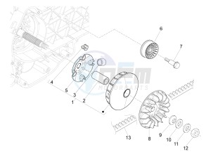 MP3 500 Sport Business ABS (NAFTA) drawing Driving pulley