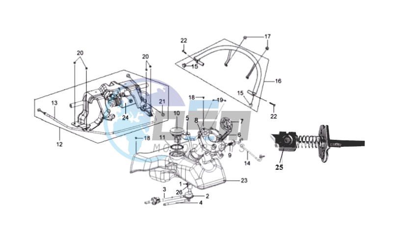 GAS TANK -  PETROL VALVE