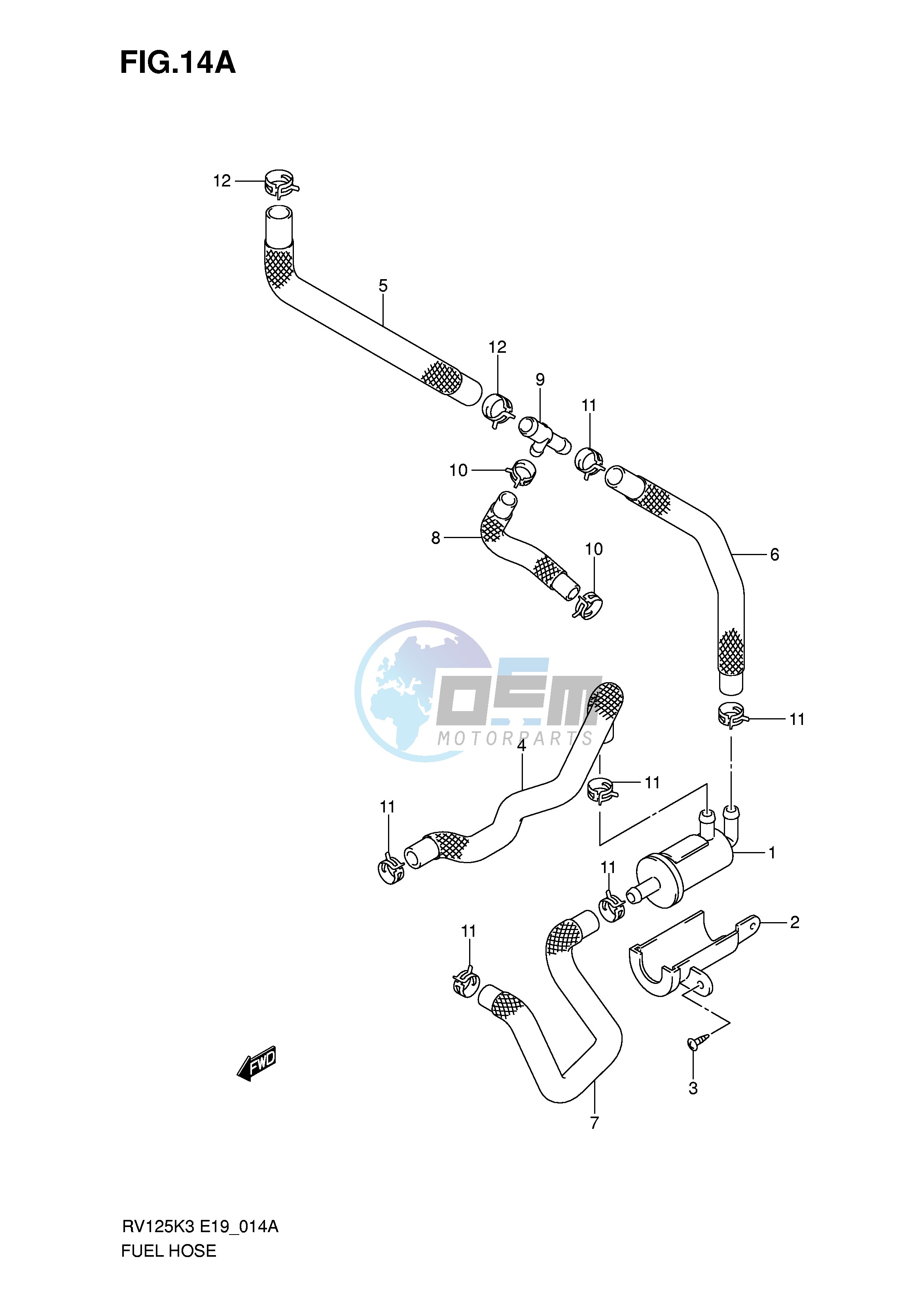 FUEL HOSE (MODEL K7)