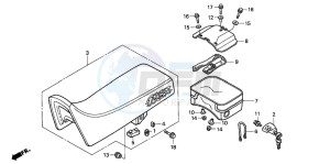 XLR125R drawing SEAT