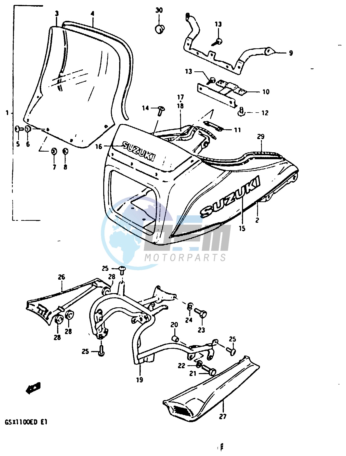 COWLING (GSX1100ESD)