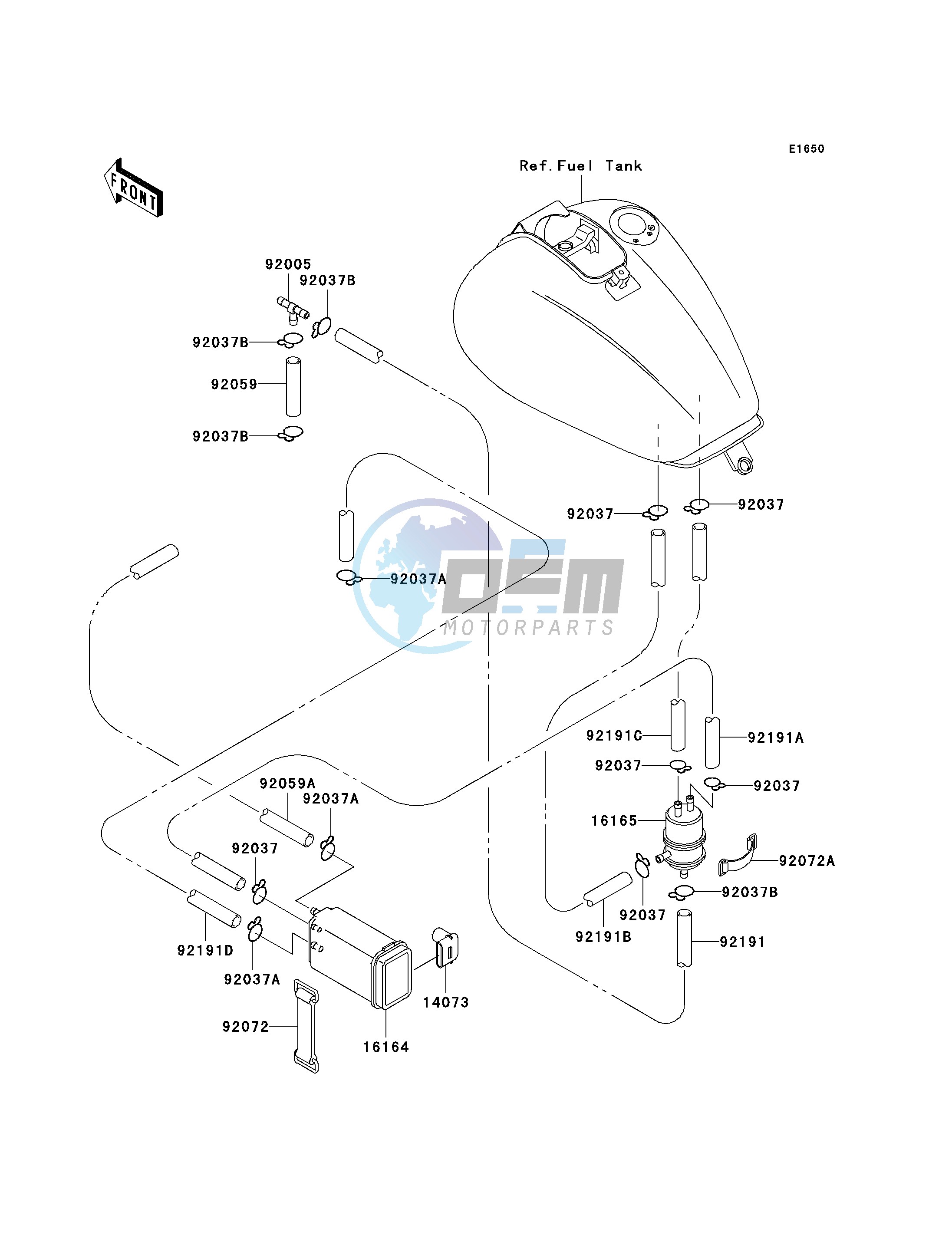 FUEL EVAPORATIVE SYSTEM-- CA- -