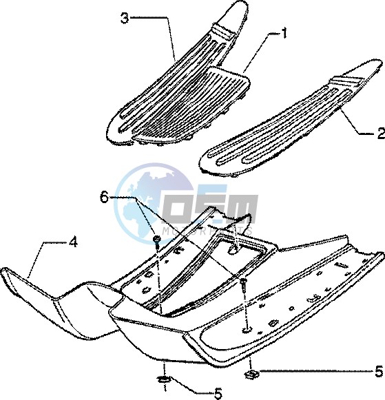 Foot board - rubber mats