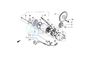 Hexagon 250 GT drawing Starting motor