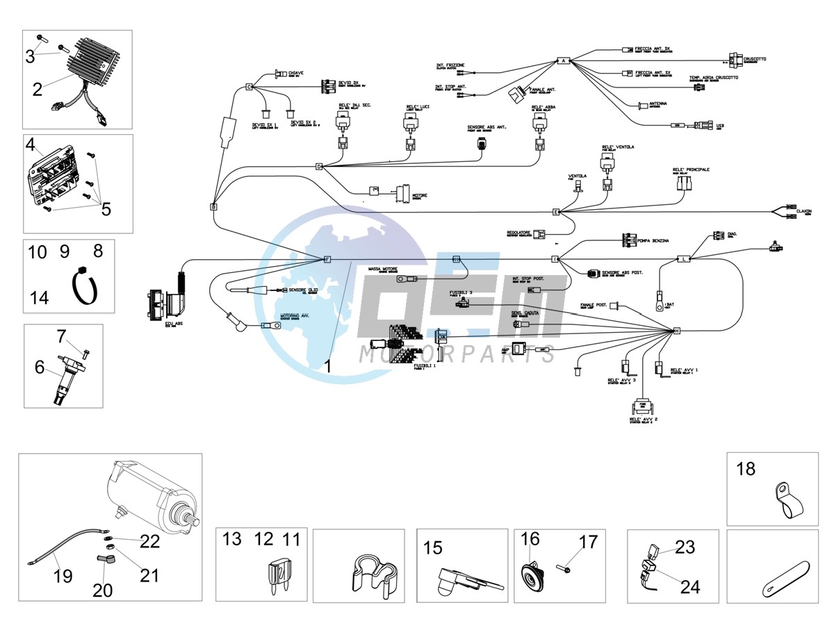 Front electrical system