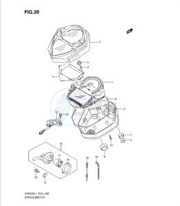 SV650/S drawing SPEEDOMETER (SV650SL1 E24)