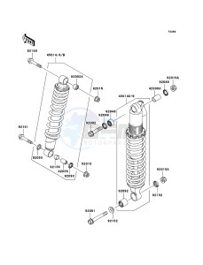 KFX700 KSV700-A2 EU drawing Shock Absorber(s)