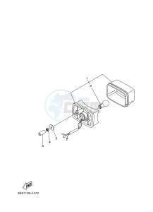 YFM700FWAD YFM700PHF GRIZZLY 700 EPS SPECIAL EDITION (B387) drawing TAILLIGHT