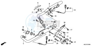 VT750C2BC drawing EXHAUST MUFFLER (VT750C2B/C2S/CS/C/CA)