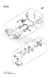 DL 650 V-STROM EU-UK drawing REAR COMBINATION LAMP