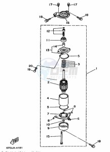 150F drawing STARTER-MOTOR