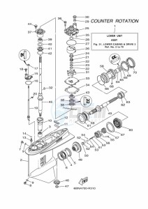 FL150F drawing PROPELLER-HOUSING-AND-TRANSMISSION-3