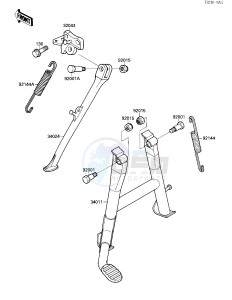 ZX 750 F [NINJA 750R] (F1-F3) [NINJA 750R] drawing STAND-- S- -