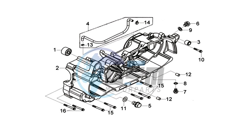 CRANKCASE COVER -  STARTMOTOR