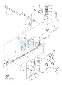 XVS950CU XVS950R ABS XV950 R-SPEC (2DXM) drawing REAR MASTER CYLINDER