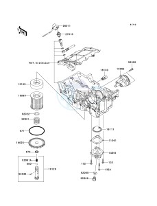 EX250 J [NINJA 250R] (J8F-J9FA) J9F drawing OIL PUMP_OIL FILTER