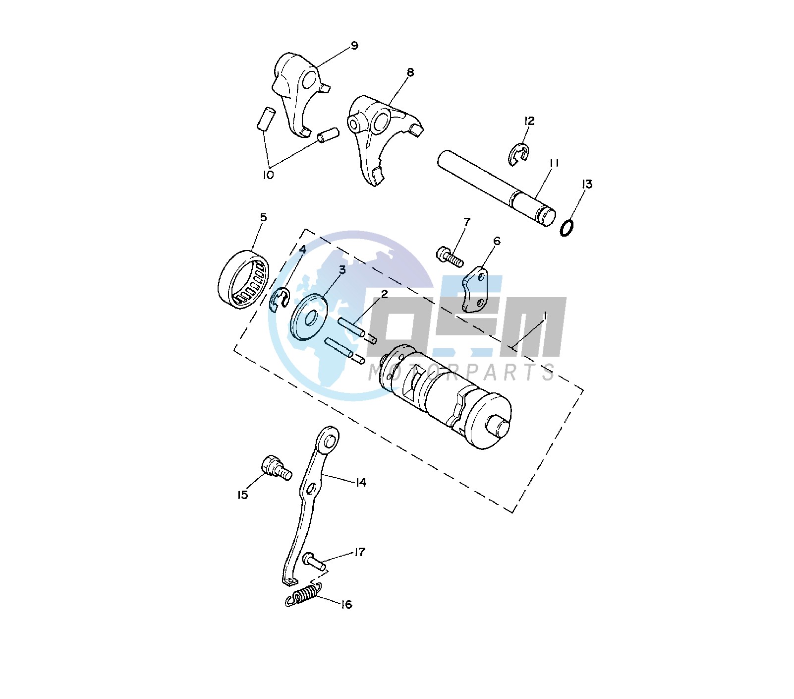 SHIFT CAM AND FORK