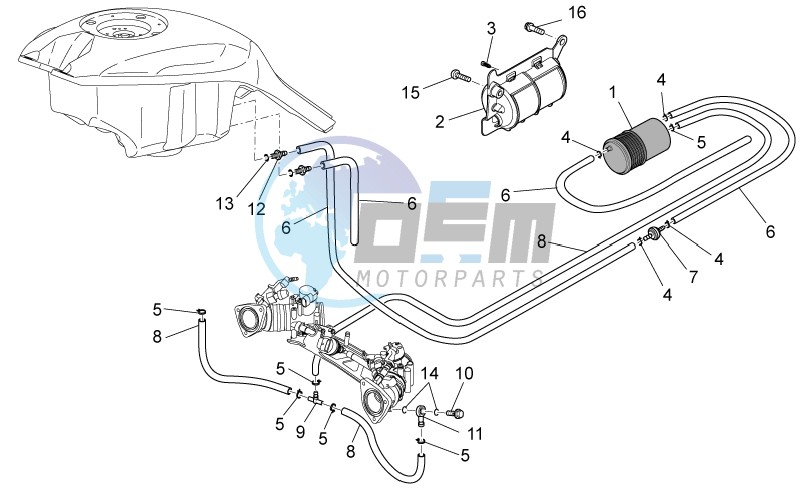 Fuel vapour recover system