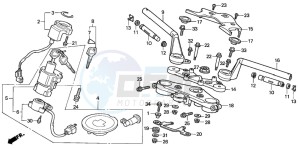 CB1100SF drawing HANDLE PIPE/TOP BRIDGE