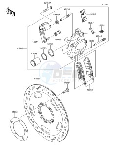 VULCAN S ABS EN650EHF XX (EU ME A(FRICA) drawing Front Brake